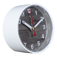Часы-будильник кварц 15,3х15,3х4см  Эко