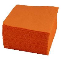Салфетки бумажные 1сл. 24х24см  Оригами  цвет. пастель персик. (уп. 100шт)