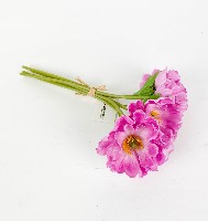 Цветок искусственный  Мак махровый  (уп. 5шт) 33см ассорт.