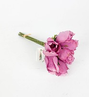 Цветок искусственный  Роза  (уп. 7шт) 28см ассорт.