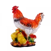 Фигура садовая  Курица с цыплятами  330х300мм