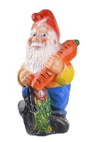 Фигура садовая  Гном с морковью  450х250мм