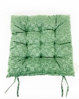 Подушка для стула 38х38см  Голография  зеленый