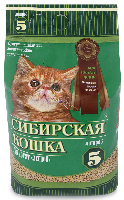 Наполнитель для кошачьего туалета древесн. 5л  Лесной для котят  (гранулы 6мм) Сибирская кошка