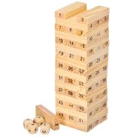 Игра настольная Падающая башня дерев. 5,5х5,5х18,5см