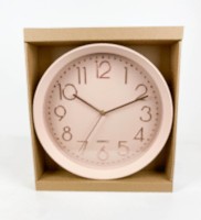 Часы настенные пластм. 30см розовый