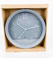 Часы настенные пластм. 30см серый