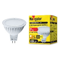 Лампа светодиодная GU5.3 7Вт теплый Navigator 94244