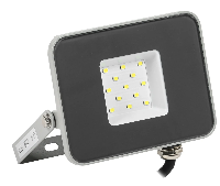 Прожектор светодиодный 10W холод. свет IP65 6500К серый IEK