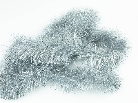 Мишура новогодняя глянц. 2,0м (d 11см) однотон. серебро