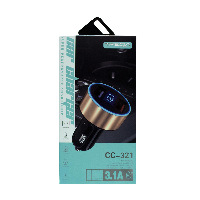 Зарядное устр-во автомобильное USBх2 3,1А 5В 20Вт СС-321