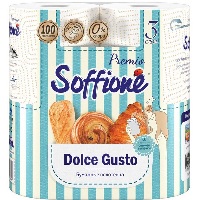 Полотенце бум. 3сл (уп. 2шт) Soffione Premio  Dolche Gusto