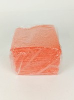 Салфетки бумажные 1сл. 24х24см  Оригами  цвет. интенсив оранж. (уп. 100шт)