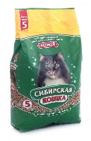 Наполнитель для кошачьего туалета древесн. 5л 3,2кг  Лесной  Сибирская кошка