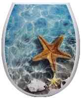Сиденье для унитаза пластм.  Океан LUX   Морская звезда