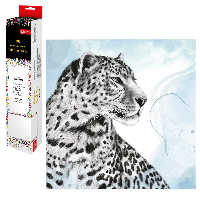 Мозаика алмазная 30x30  Неукротимый леопард  Феникс