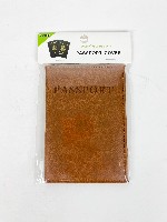 Обложка для паспорта кожзам коричневый Weikai