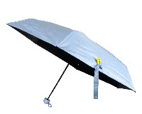 Зонт жен. механич. 90см 6спиц  Микро  голубой
