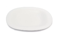Тарелка десертная стекло опал. 190мм  Белый  КАРИН