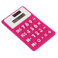 Калькулятор карманный 8-разр. гибкий с магнитом ассорт. Clip Studio