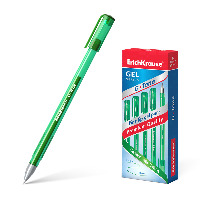 Ручка гел. зеленая 0,5мм  G-Tone  ErKr