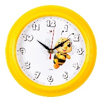 Часы настенные пластм. 21см  Пчелка Жу-Жа