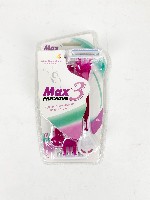 Станок для бритья (уп. 4шт) жен. пласт. 3 лезвия MAX