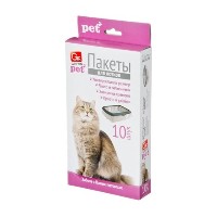 Пакеты для кошачьих лотков 45х30х29,5см 15мкм (уп. 10шт) GRIFON