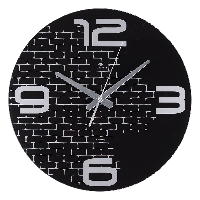 Часы настенные стекло 39см  Классика  открытая стрелка Рубин